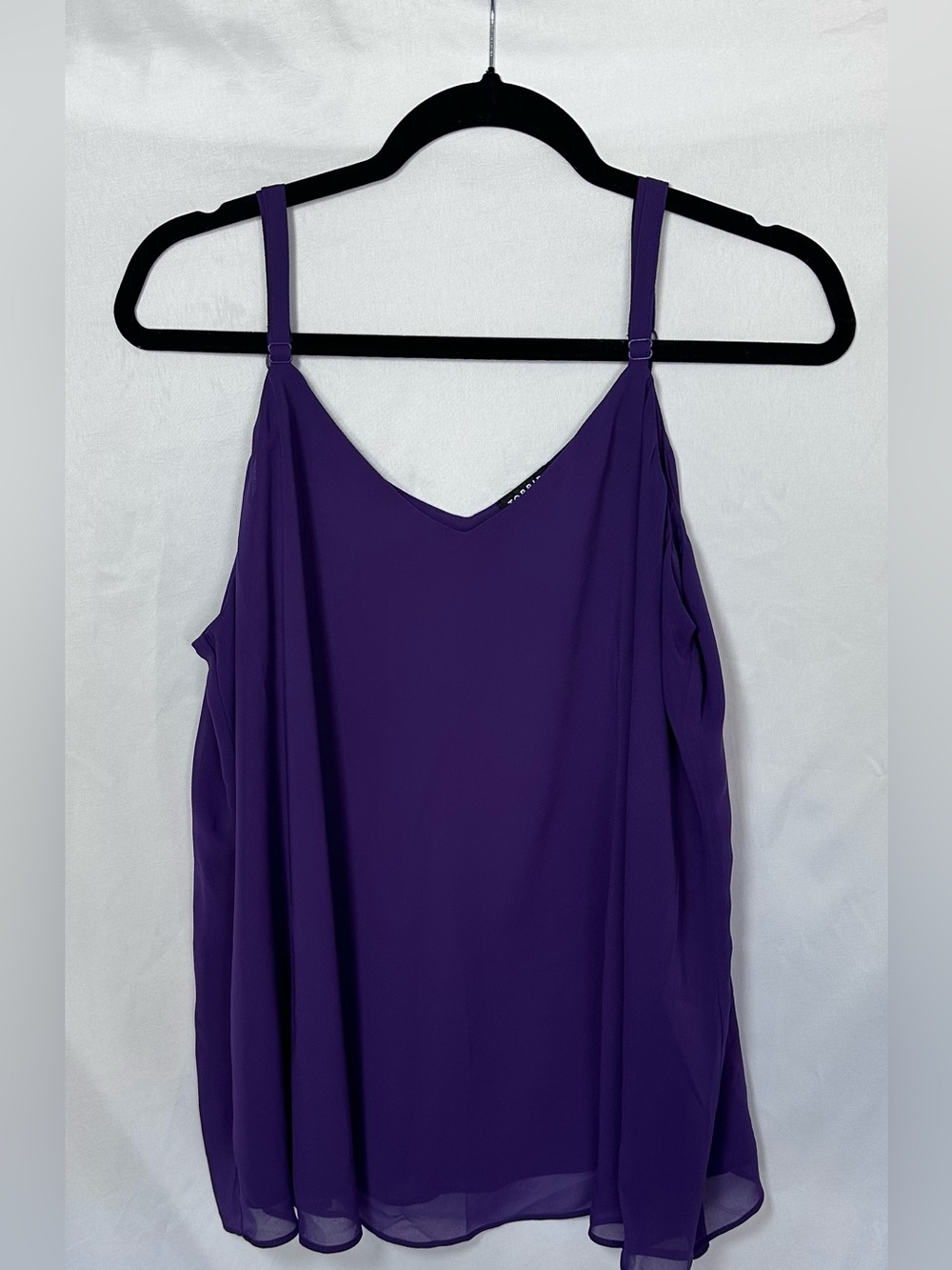 Torrid Purple Sophie Chiffon Swing Cami Size 1